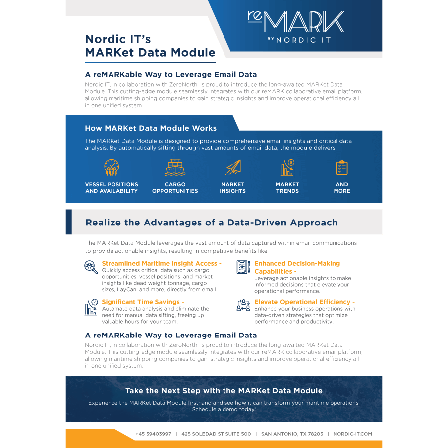 MARKet Data Module brochure cover image