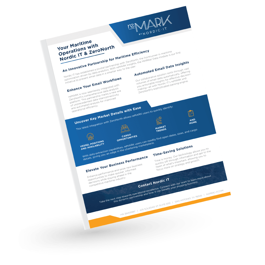 Nordic IT and Zeronorth MARKet Data Module brochure